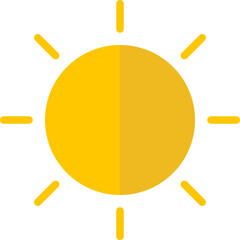 Sun brightness Isolated Vector icon which can easily modify or edit

