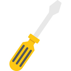 Screwdriver Isolated Vector icon which can easily modify or edit
