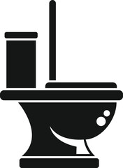 Apartment toilet icon simple vector. Water sewerage
