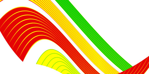 Abstract green yellow and red background