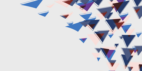 Abstract blue triangle background