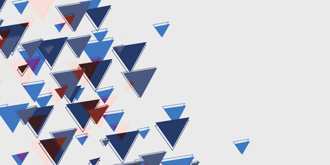 Abstract blue triangle background