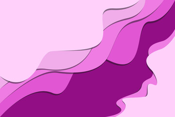 3D abstract background and paper cut shapes. Vector design layout for business presentations, flyers, posters and invitations