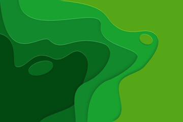 3D abstract background and paper cut shapes. Vector design layout for business presentations, flyers, posters and invitations