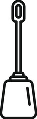 Toilet brush icon outline vector. Water sewer