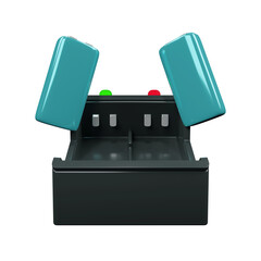 Rechargeable Battery and charging dock icon Isolated 3d render Illustration