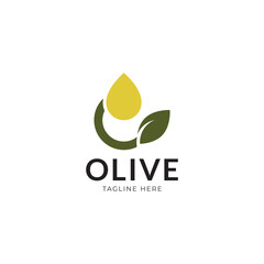Olive oil logo design for initials g and business.