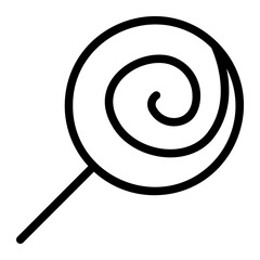 lollipop line icon