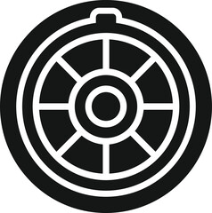 Obraz premium Hatch manhole icon simple vector. City road