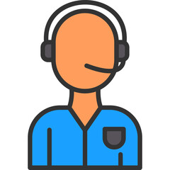 Customer Service Agent Icon