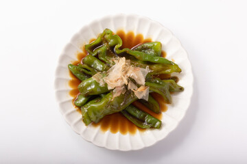 甘とう美人の煮浸し