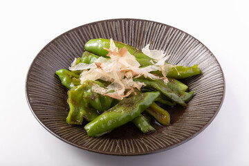 甘とう美人の煮浸し