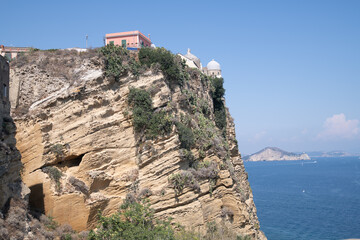 Fototapeta premium View of old town of Procida island.