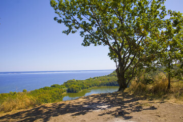Obraz na płótnie Canvas View of Buchak Lake in Cherkasy region, Ukraine 