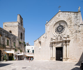 Otranto view of south italian heritage site. Cityscape of a unique Mediterranean jewel.
