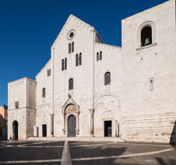 Fototapeta na wymiar Bari view of south italian heritage site. Cityscape of a unique Mediterranean jewel.