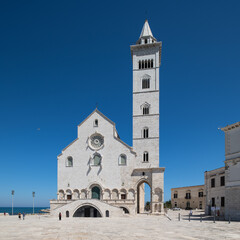 Fototapeta na wymiar Trani, Apulia - Cathedral . Landscape and architecture, of southern Italy. view of south italian heritage site. Cityscape of a unique Mediterranean jewel.
