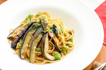 ナスの和風パスタ  Italian　pasta