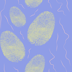 Fingerprint Vector seamless pattern