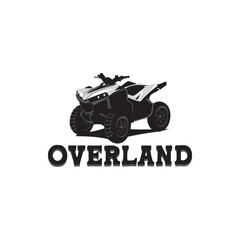 ATV offroading icon logo design vector