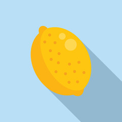 Gmo lemon icon flat vector. Agriculture food