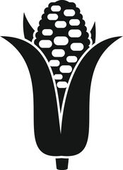 Fototapeta premium Gmo corn icon simple vector. Dna food