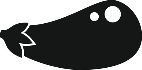Gmo eggplant icon simple vector. Research test