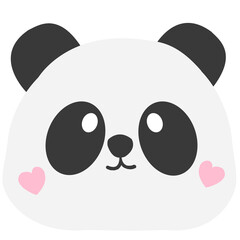 Fototapeta premium panda on white