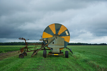 agricultural hose reel of a irrigation system