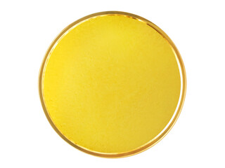 gold coin isolated on white