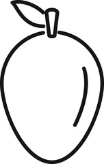 Gmo mango icon outline vector. Dna food