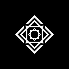 ornamental sign. Vector rhomb emblem for luxury logos and retro ornamental design. abstract symbol vector illustration