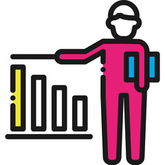 Business success icon. Graphic for business, social network and marketing.