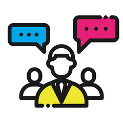 Business success icon. Graphic for business, social network and marketing.