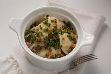 dumplings with bacon