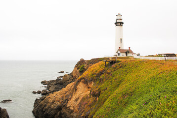 Fototapeta na wymiar Lighthouse on the Coast of California
