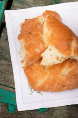 broken pita bread