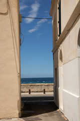 narrow streets of Gallipoli historical center