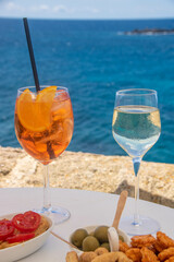 Aperitifs on the walls of Gallipoli