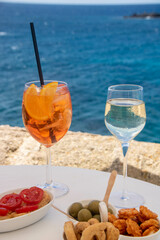 Aperitifs on the walls of Gallipoli