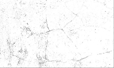 Dirty grainy stamp and scratches overlay white background. Grunge distressed dust particle white and black. Vector illustration