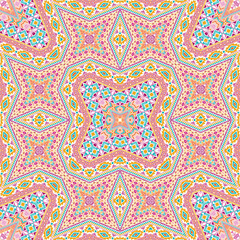 Spanish seamless ornament vector design. Modern geometric texture. Scarf print in ethnic style.