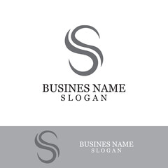 Fototapeta premium Business corporate S letter logo
