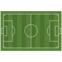 Soccer football field and ball. Grass field for soccer sport.