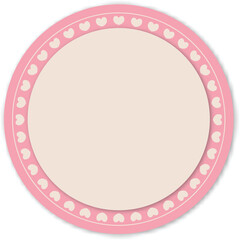 pink Frame in Vintage  Vector Illustration. EPS10