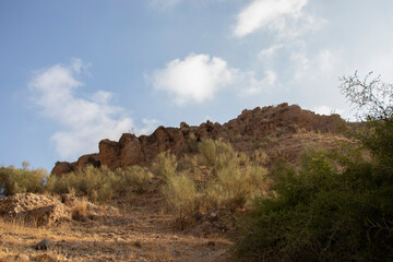 Ajloun, Jordan : The road to the Rashrash waterfall (Wadi Zqieq)