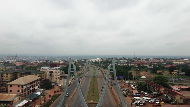 A view of the city of Awka, Anambra from the skies, Nigeria