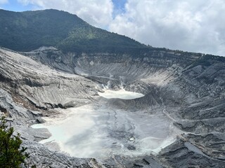Tangkuban Perahu Stratovolcano near Bandung, Indonesia