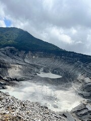 Tangkuban Perahu Stratovolcano near Bandung, Indonesia