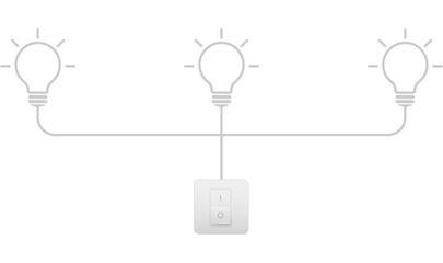 Light bulb. Lamp sign and symbol.